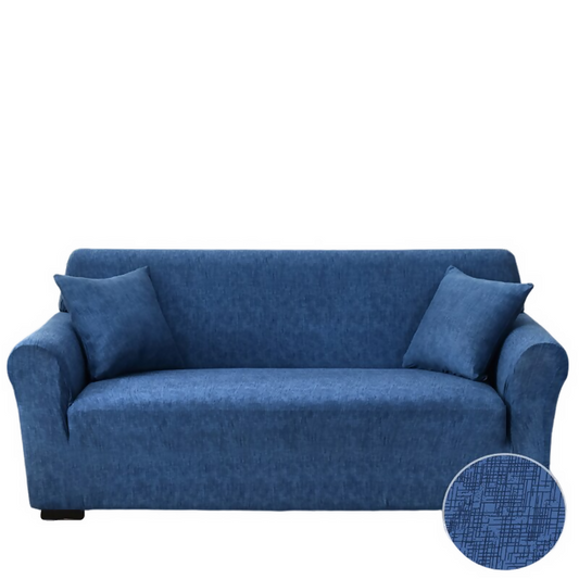 Anyhouz Sofa Cover Plain Blue Style and Protection For Living Room