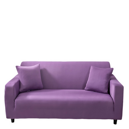 Anyhouz Sofa Cover Plain Purple Style and Protection