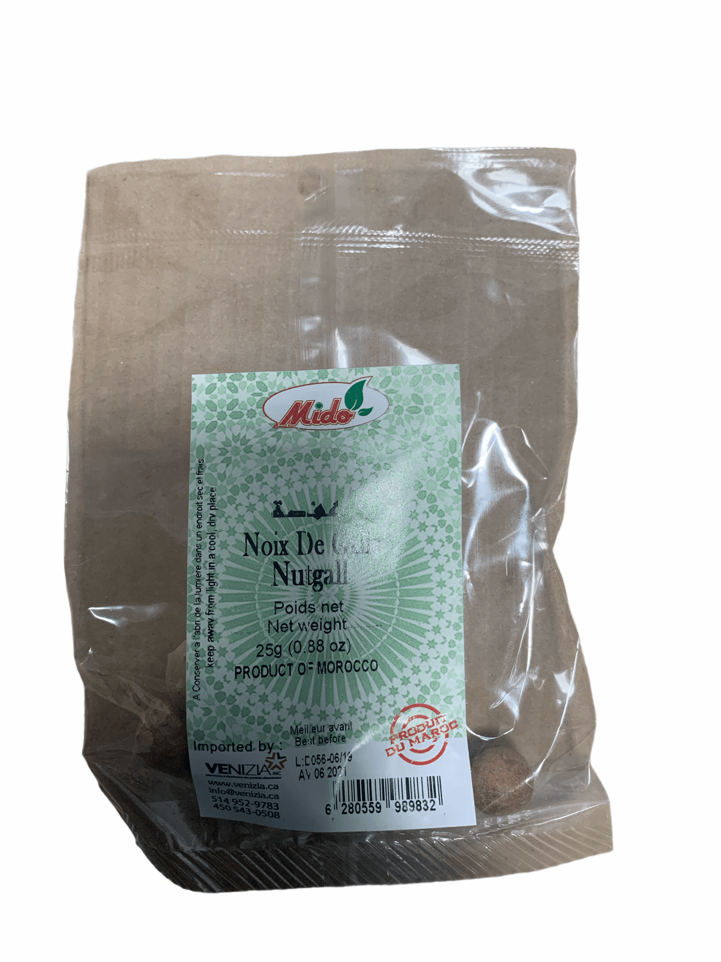 Noix de Galle Pure et Naturelle Mido 25g