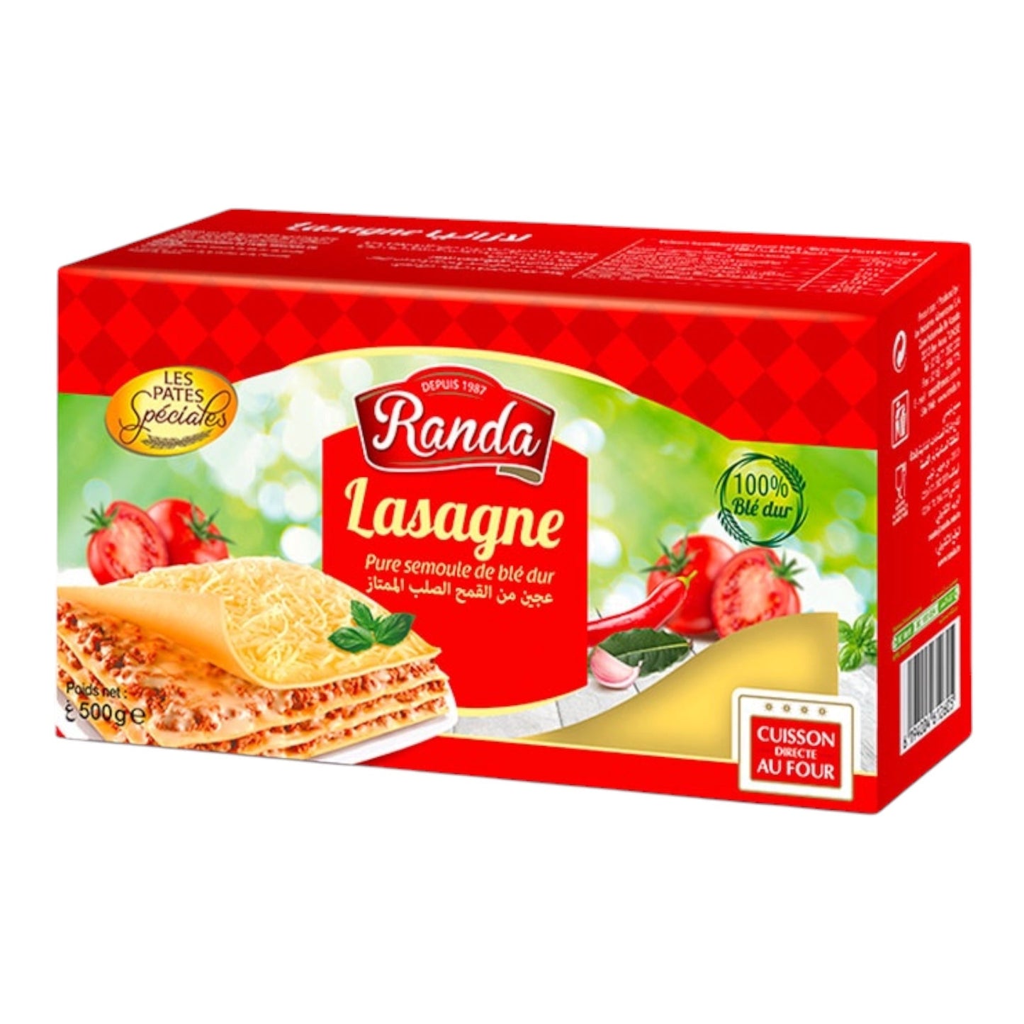 Randa Lasagne Feuilles de Pâtes 500g