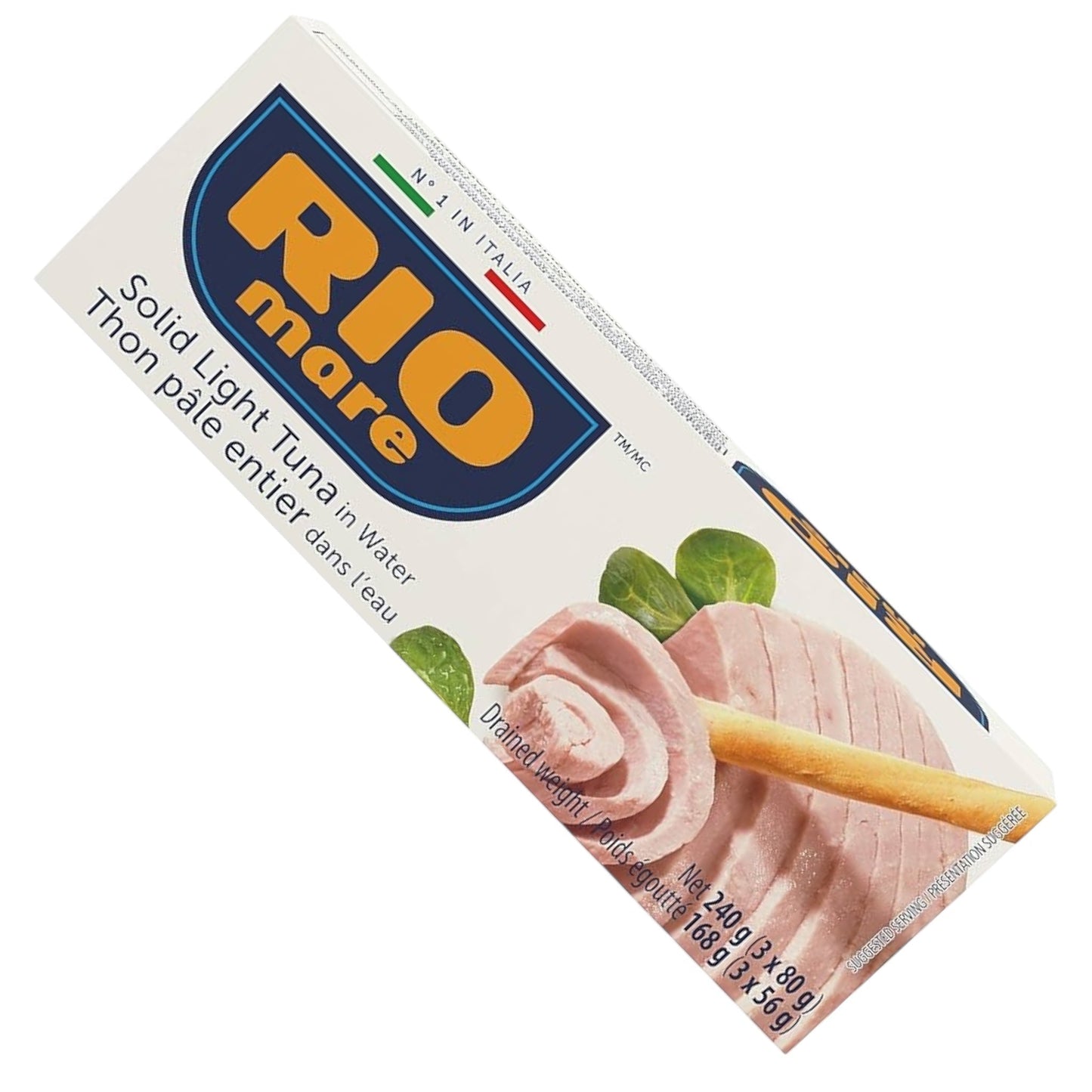 Thon pâle Rio Mare à l'eau, entier (3 x 80g)