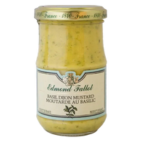 Edmond fallot-Moutarde de dijon au basilic(Dijon Mustard with Basil) 210 ml