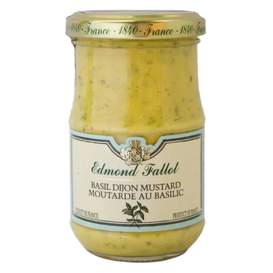 Edmond fallot-Moutarde de dijon au basilic(Dijon Mustard with Basil) 210 ml