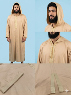 Authentic Handcrafted Moroccan Djellaba – Premium Mlifa Fabric – Camel