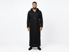 Authentic Handcrafted Moroccan Djellaba – Premium Mlifa Fabric – Black