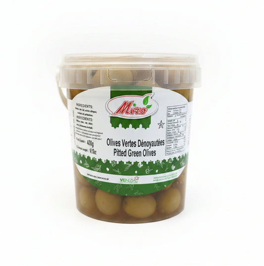 MIRO Pitted Green Olives 400g