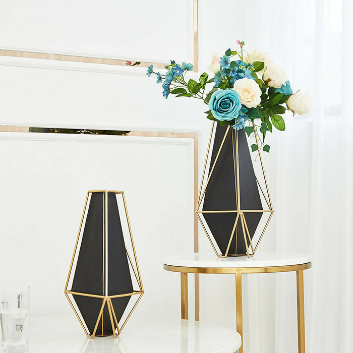 Anyhouz Gold Black Luxury Tabletop Home Decor Modern