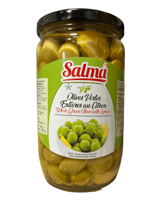 Jeblia Cracked Olives with lemon 480g - Authentic from Zaytuna Mart Canada