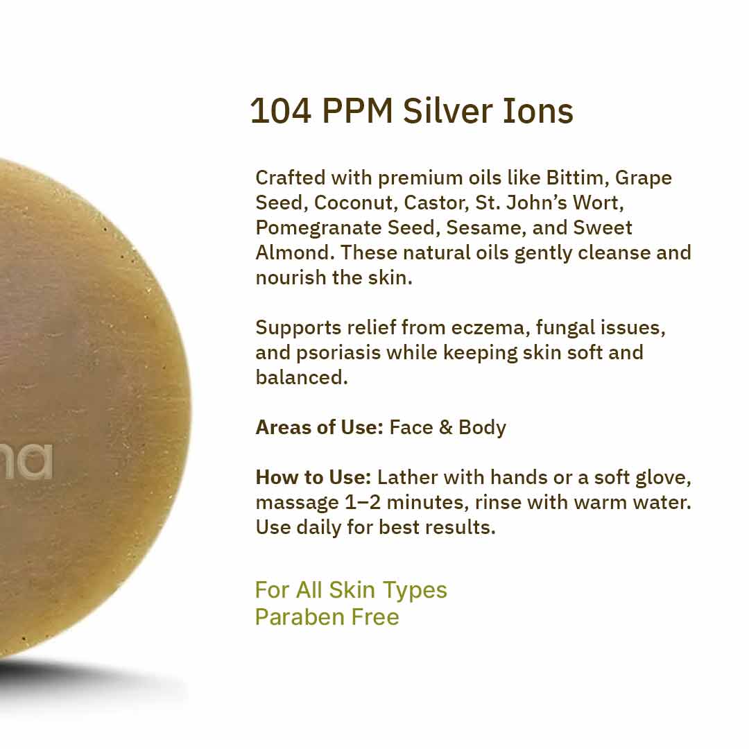 Silver Natural Soap – Sensitive & Dry Skin Care ( Eczema )