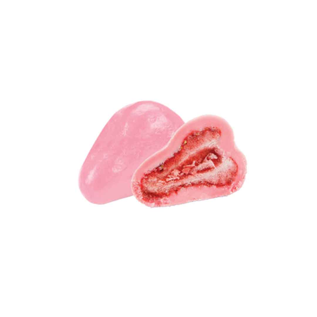 Strawberry White Chocolate Dragees | Pink