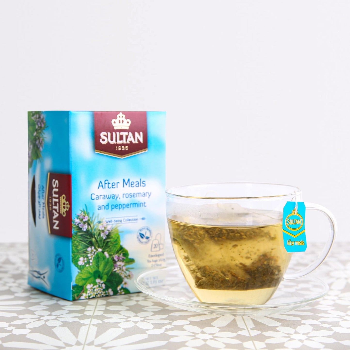 SULTAN Infusion Collection Après-Repas : Carvi, Romarin & Menthe Poivrée - 20 Sachets