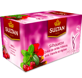 SULTAN Tisane Silhouette : Cerise, Hibiscus, Anis, Menthe & Réglisse - 20 Sachets
