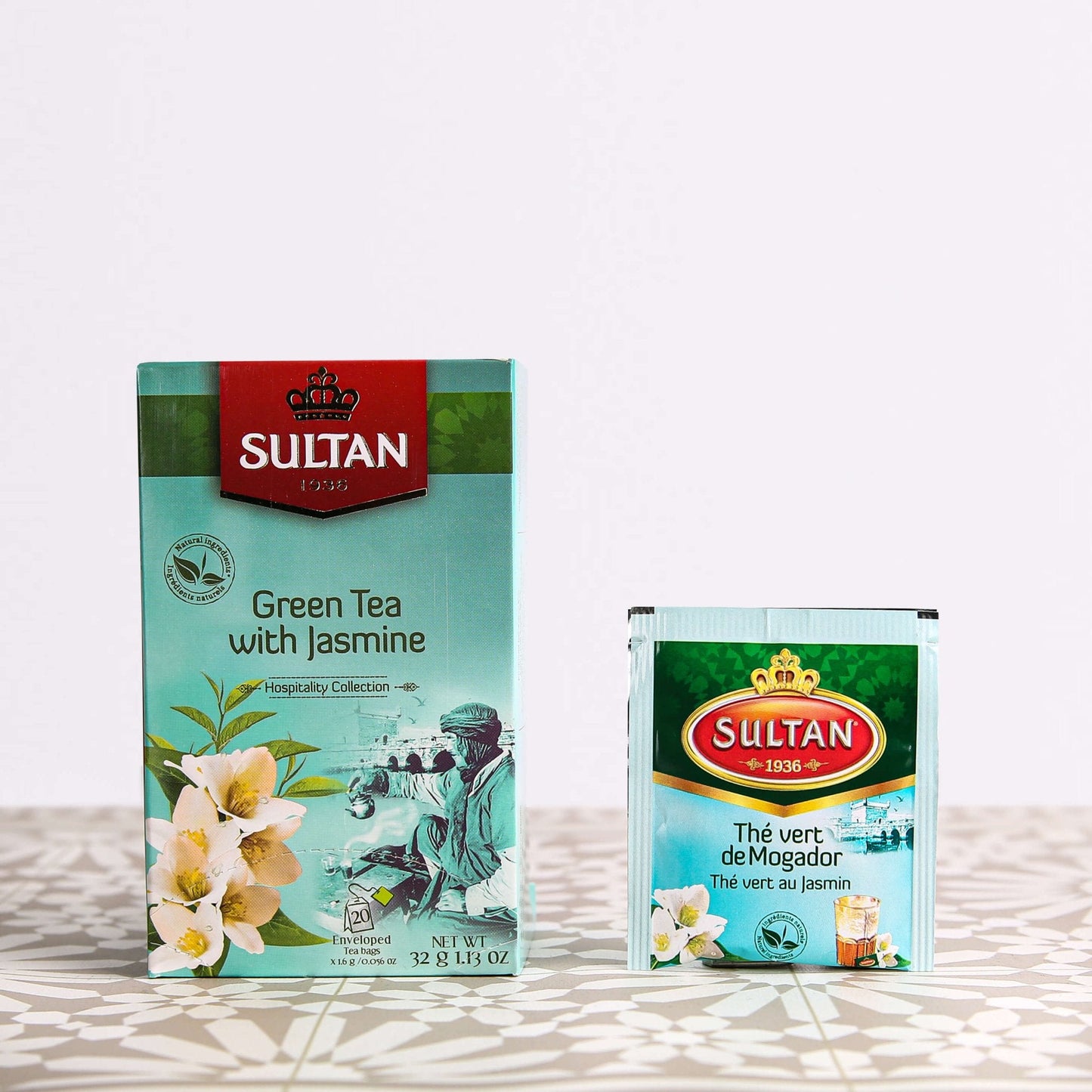 SULTAN Tisane Thé Vert au Jasmin 20 sachets
