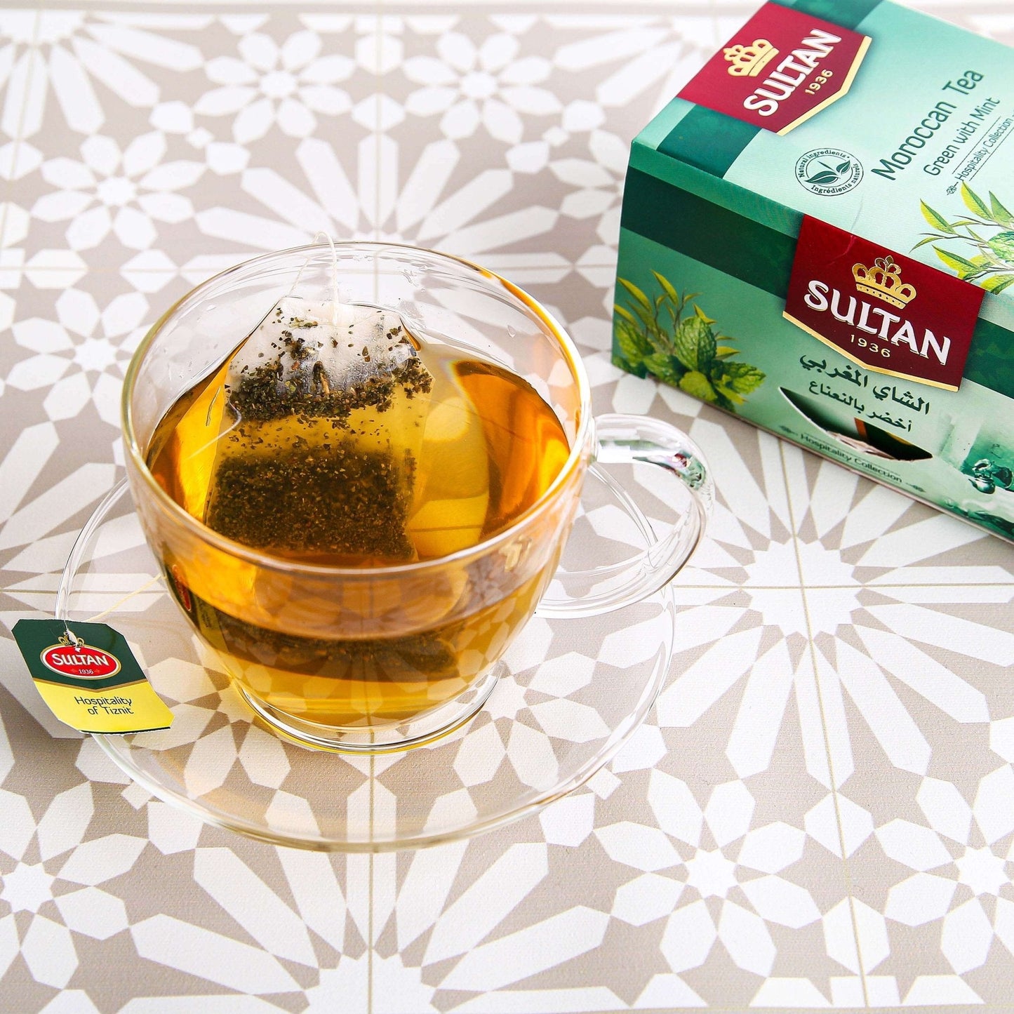 SULTAN Tisane Thé Vert au Jasmin - Lot de 5 (20 sachets chacun)