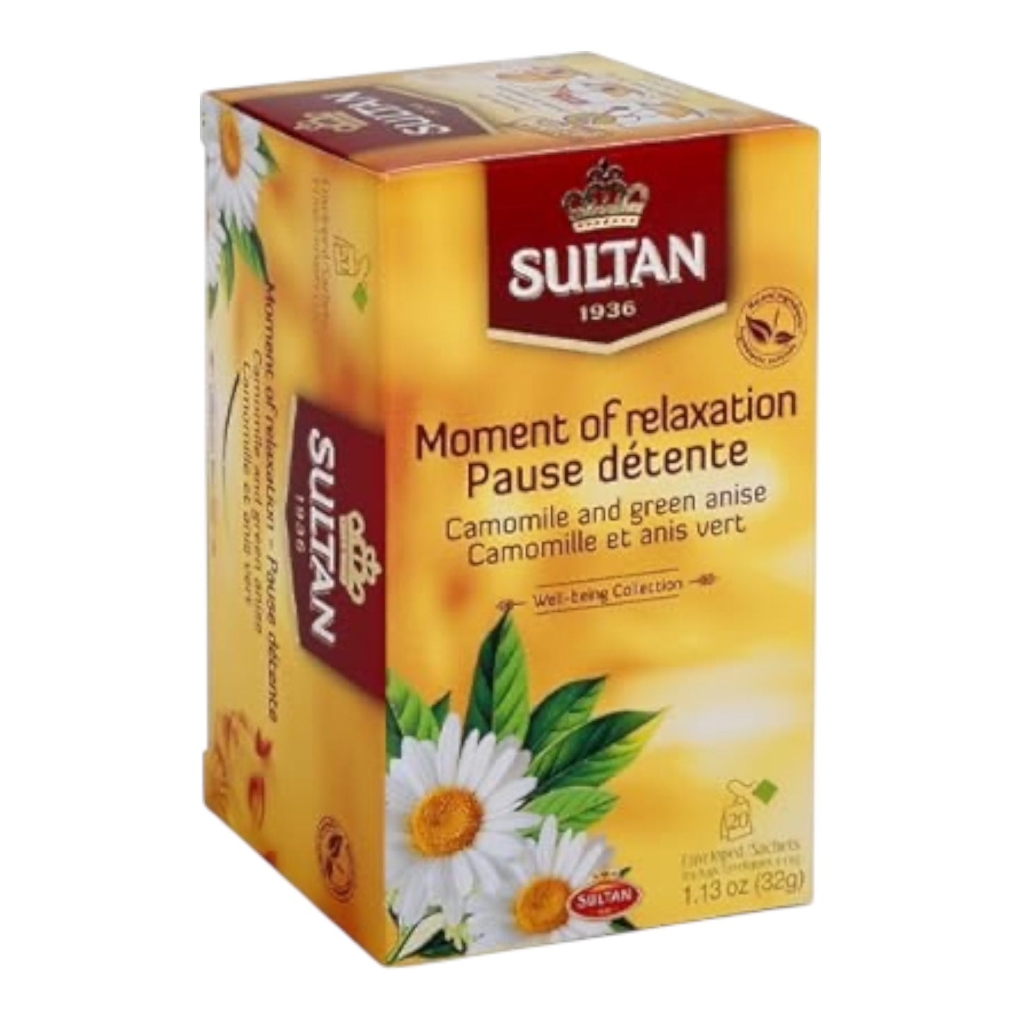 Infusion Sultan Moment de détente – Camomille & Anis vert (20 sachets)
