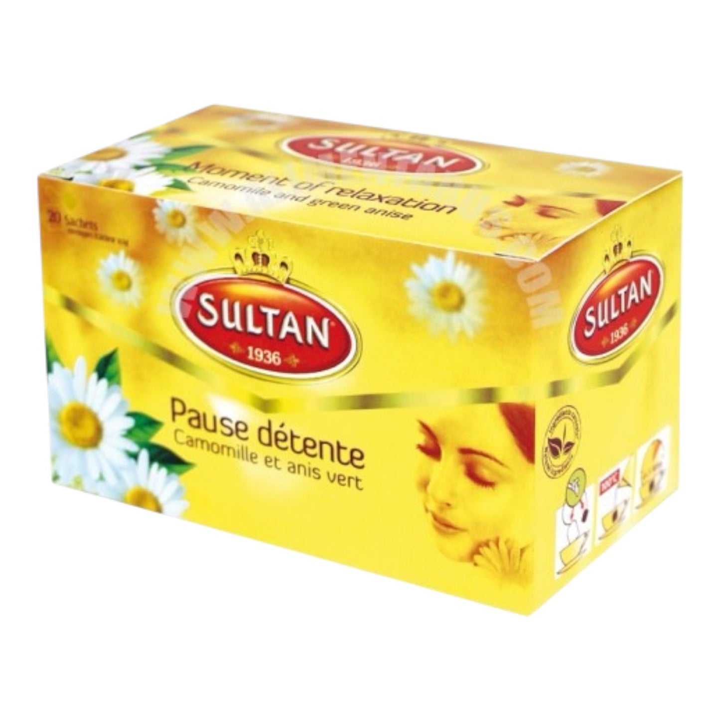 Infusion Sultan Moment de détente – Camomille & Anis vert (20 sachets)