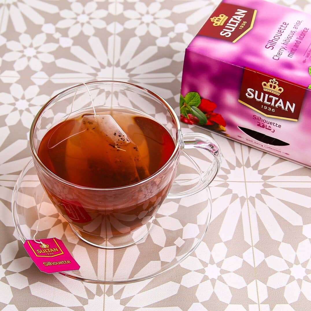 SULTAN Tisane Silhouette Tea : Cherry, Hibiscus, Anise, Mint & Liquorice - 5 Pack (20 Bags Each) FOODS ZaytunaMart.ca