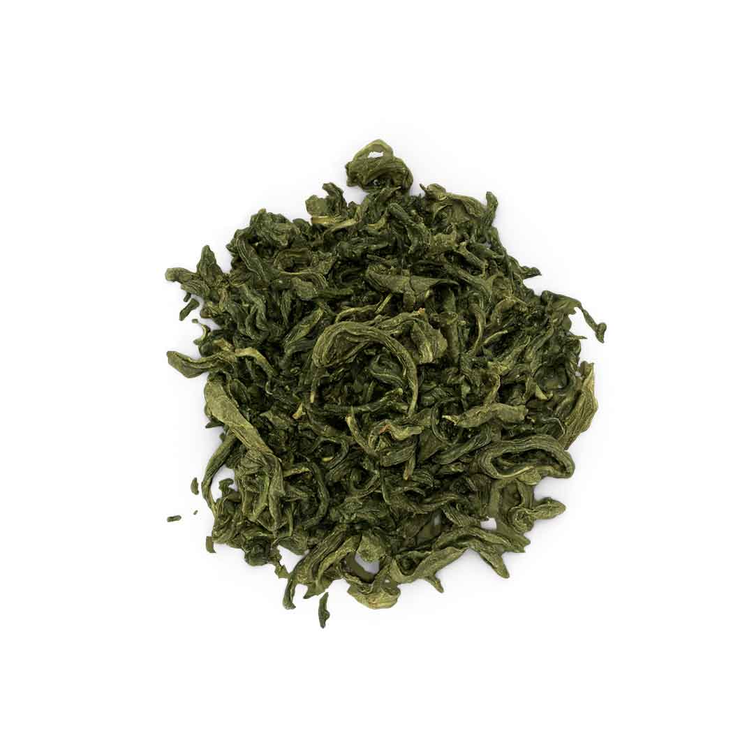 Sun-Dried Green Tea Leaves