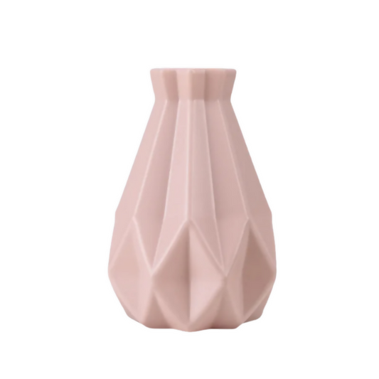 Anyhouz Flower Vase Pink Medium Geometric Style Nordic Pot Home Decor