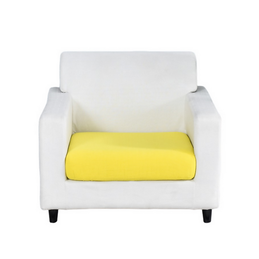 Anyhouz 1Pc Sofa Cover Yellow Polyester Thick Stretchable Cushion