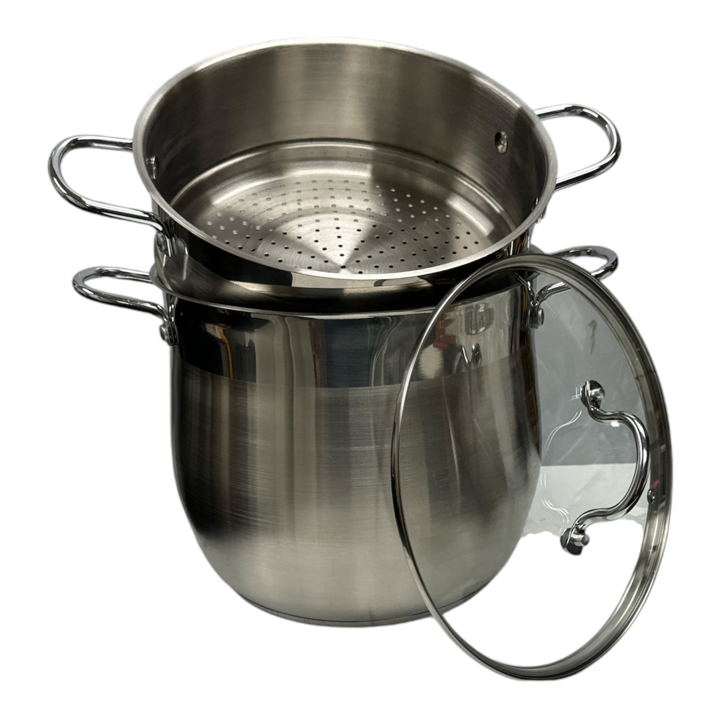 TAYEB Couscoussier Pot Stainless Steel Steamer 8L
