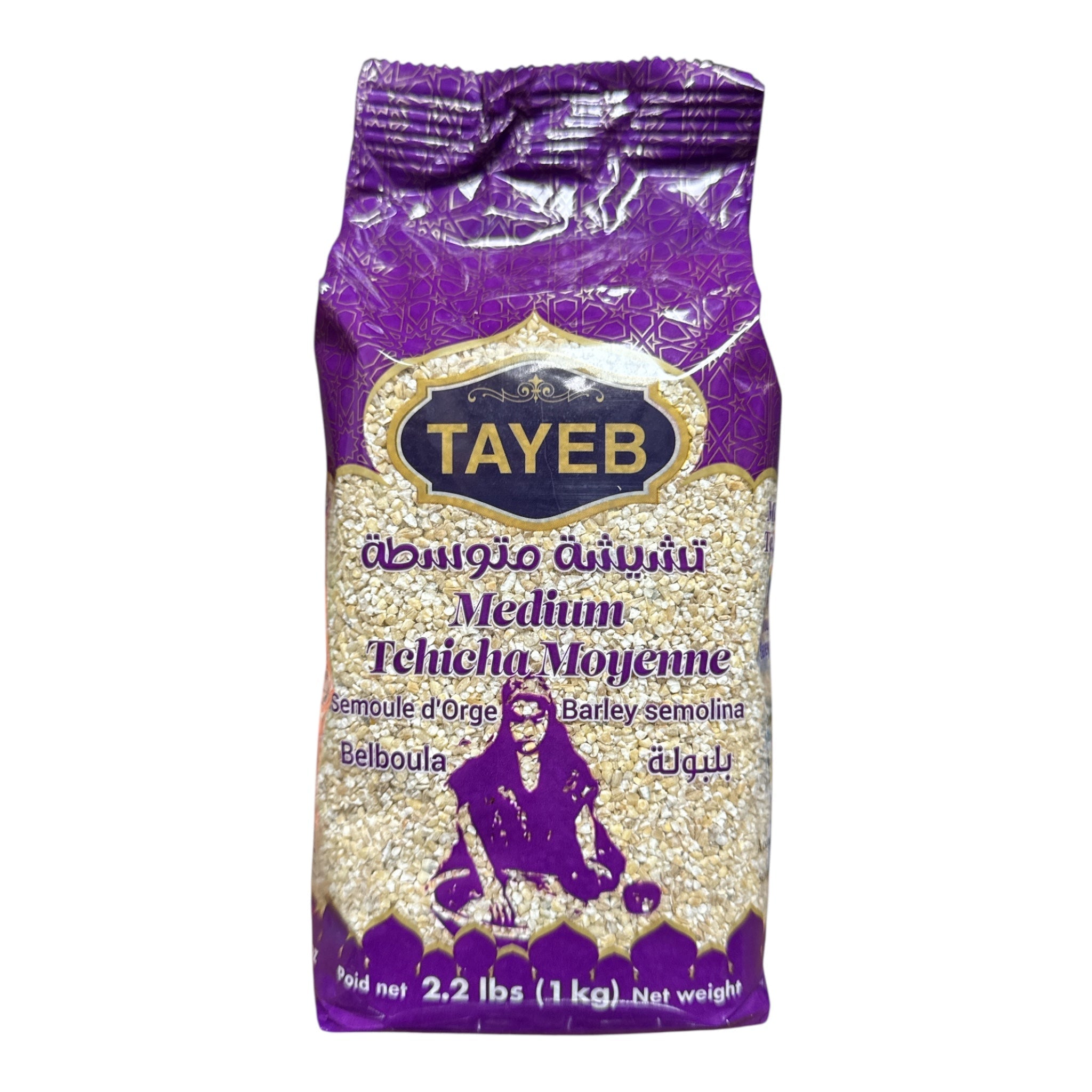 TAYEB Semolina Barley Dchicha Belboula Medium 1kg FOODS ZaytunaMart.ca