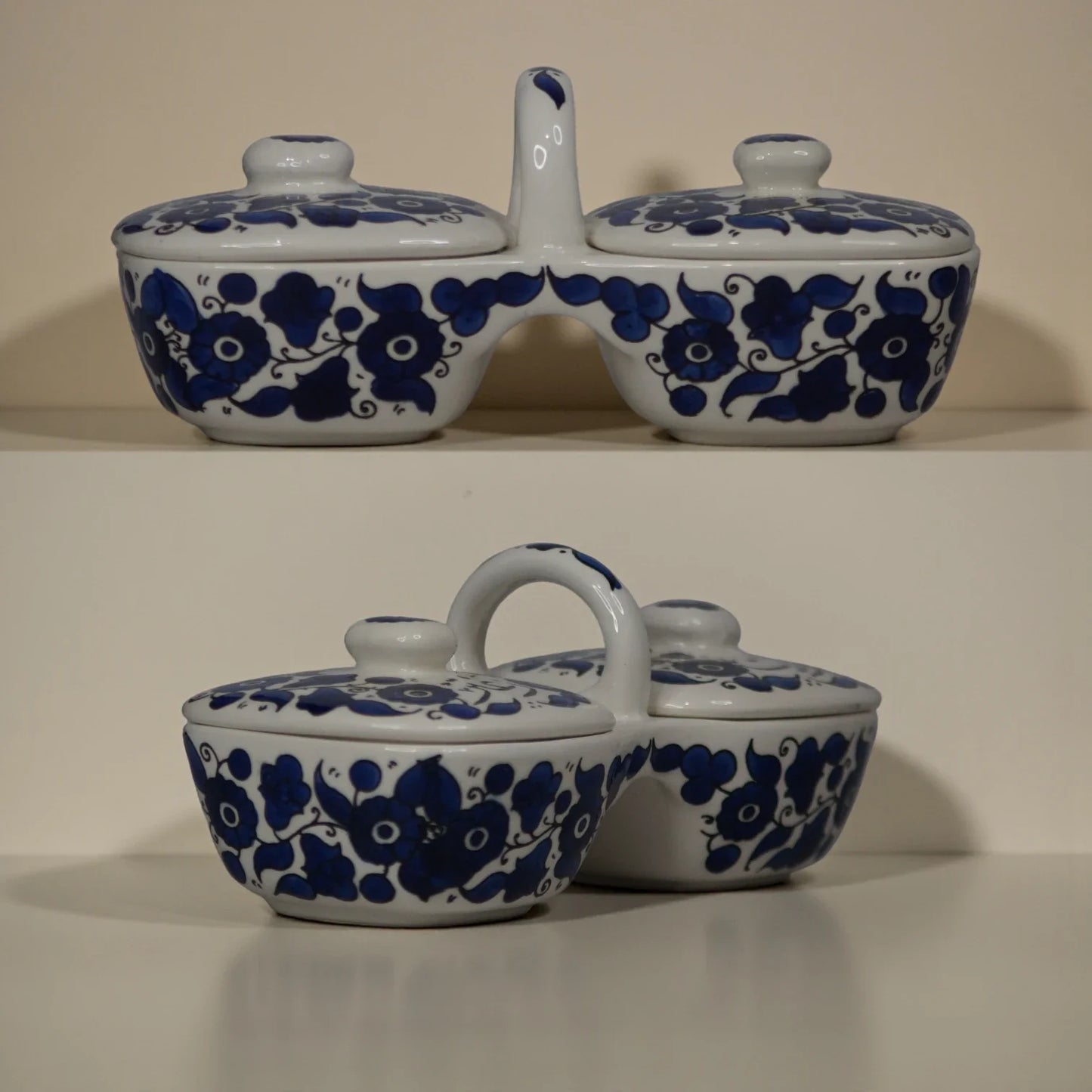 Olive Oil & Za’atar Plates Set – Handmade Ceramic Serving Dish (12×11.5×23.5 cm), 3 Colors