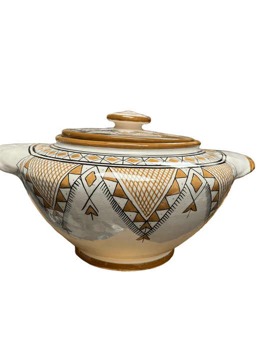 Tureen Safi ITTO 5L with 6 bowls Pottery ZaytunaMart.ca
