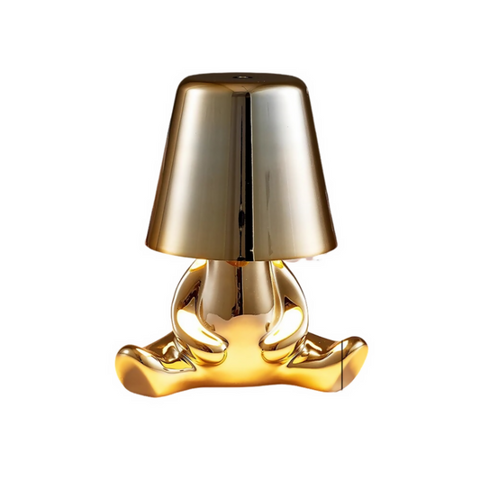 Anyhouz Hotel Lightning Lamp Rechargeable Gold Little Man