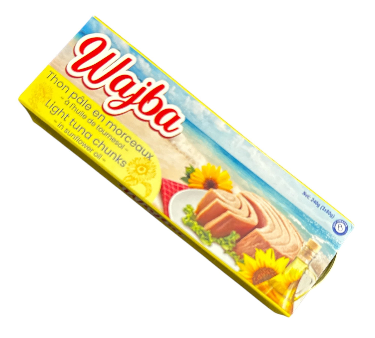 Morceaux de thon clair Wajba à l'huile de tournesol 3x80g