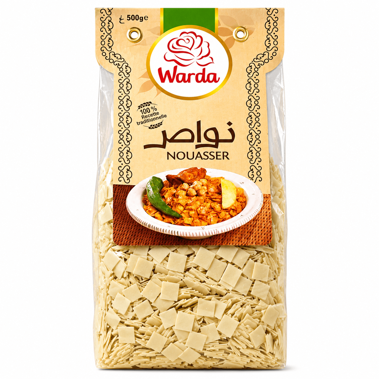 Warda Nouasser Pasta – Traditional Tunisian Pasta 500 g