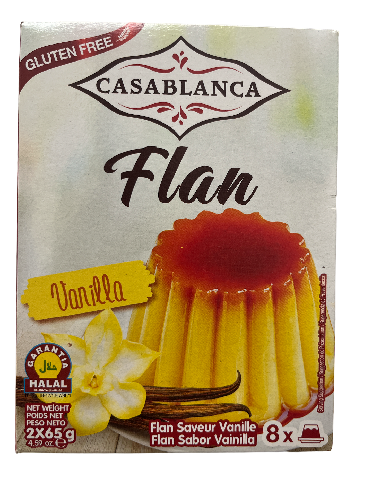 Flan Cream Caramel Vanilla Casablanaca 130g