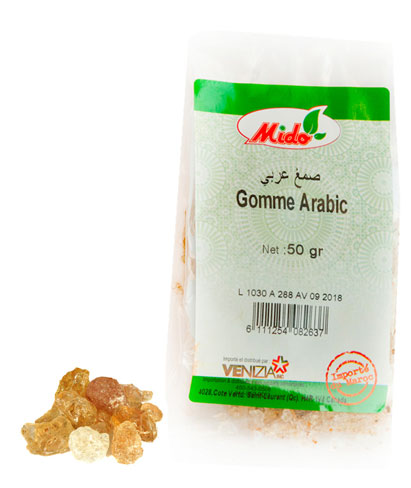 MIDO GOMME ARABIQUE 25gr (Gum Arabic/صمع عربي)