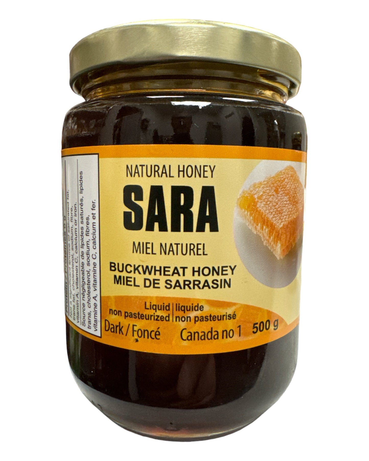 Sara BackWheat  Natural Honey of Quebec 500g