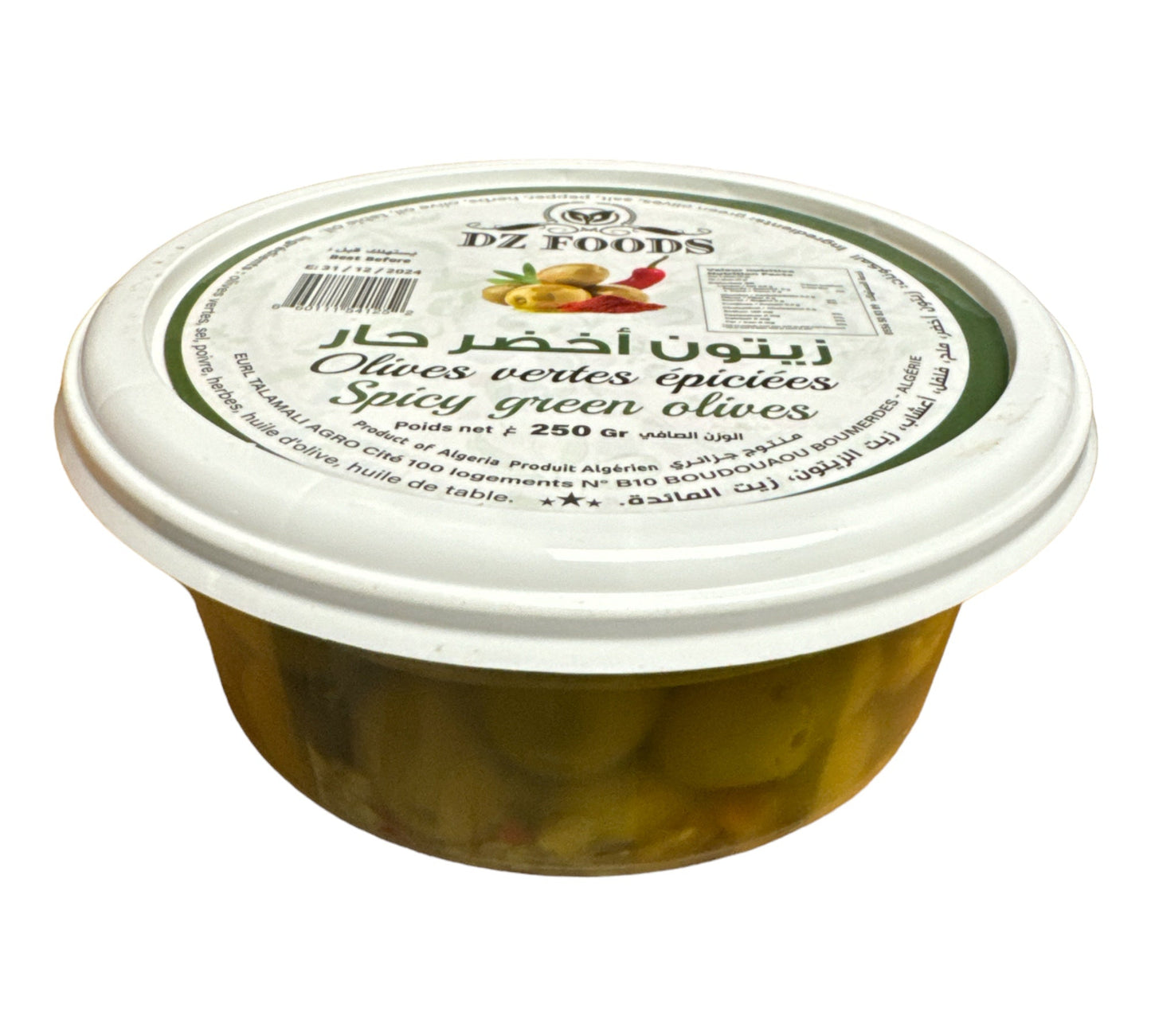 DZ Salad Spicy Green Olives  250g