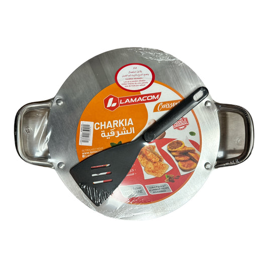 Traditional Mahracha Flat Pan and heat diffuser 30cm