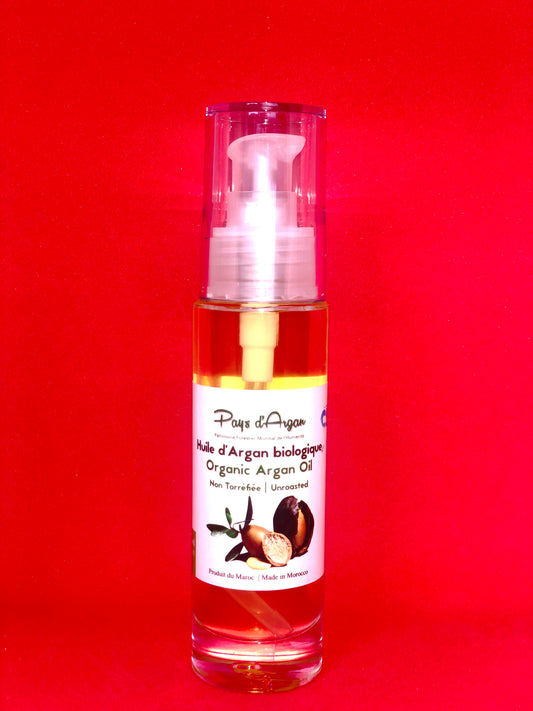 ORGANIC ARGAN OIL Unroasted -Cosmetics- 50ml Spray (Huile d'Argan Biologique)