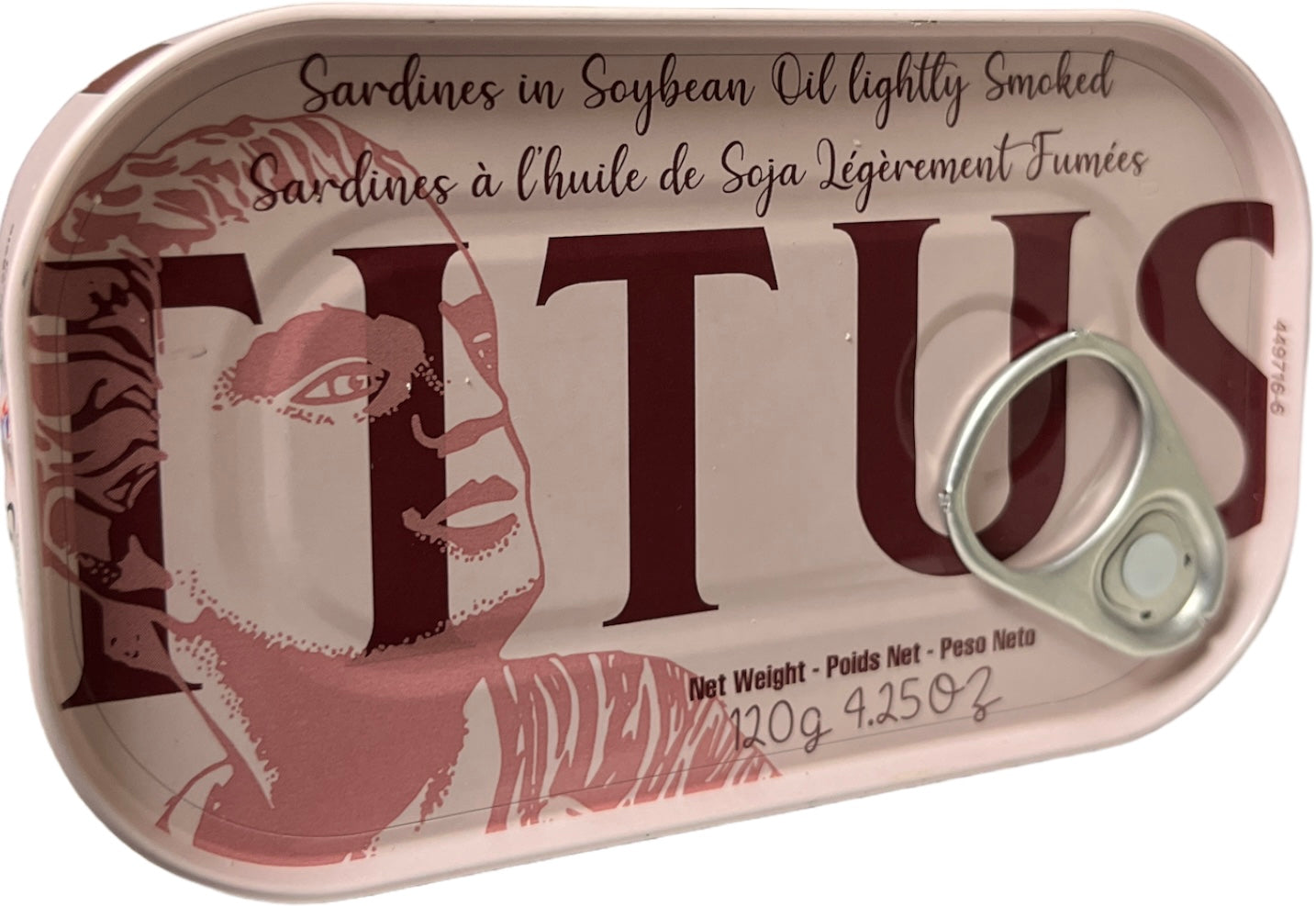 Titus Sardines Smoked in Soya Oil 125g