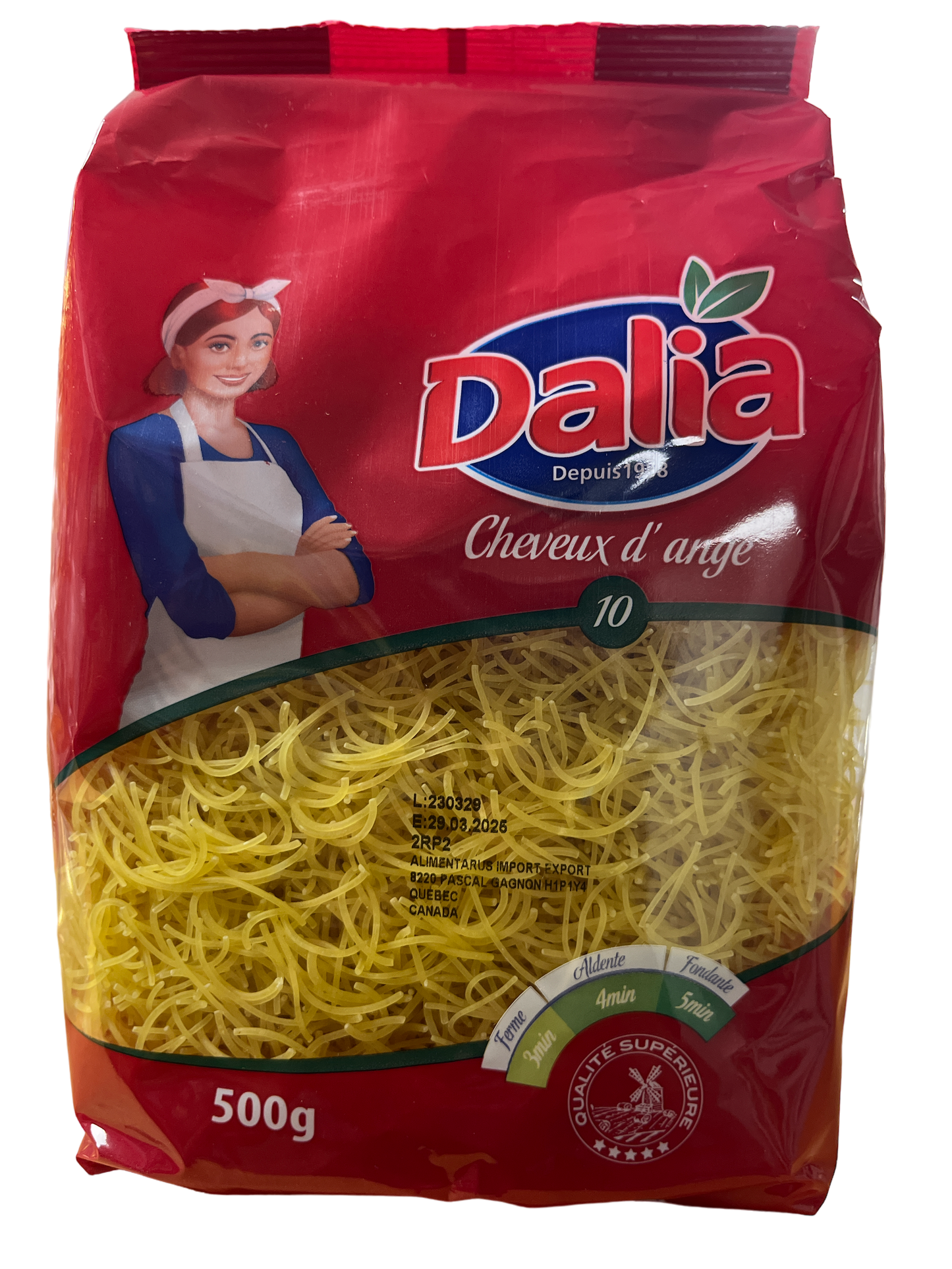 Pasta Angel Hair Dalia 500g. Seffa