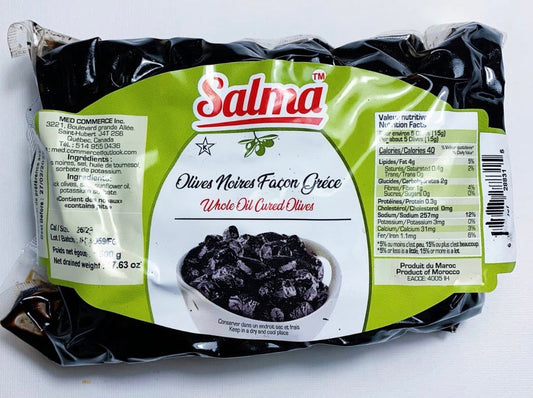 Salma Black Olives Greek Style  500g