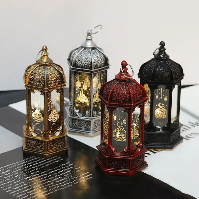 Ramadan Kareem Light Mini Hanging Lantern (Golden Color)