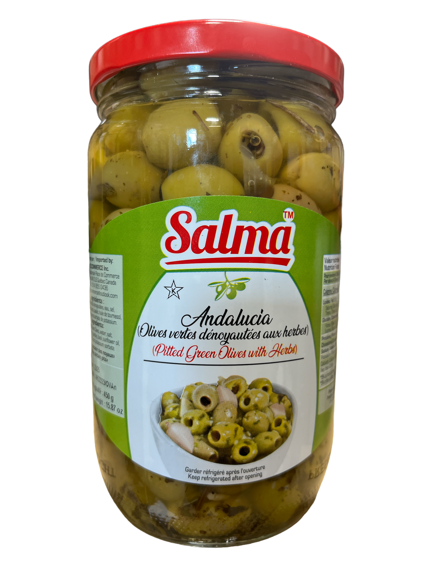 Salma  Pitted Olives Andalusia 450gNet
