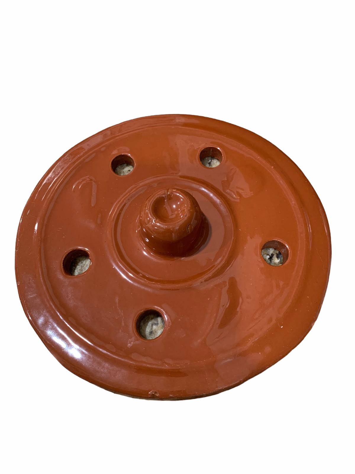 Glazed wrap Fountain Clay Lid