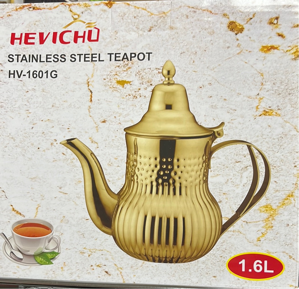 Teapot Stainless steel golden 1.6L