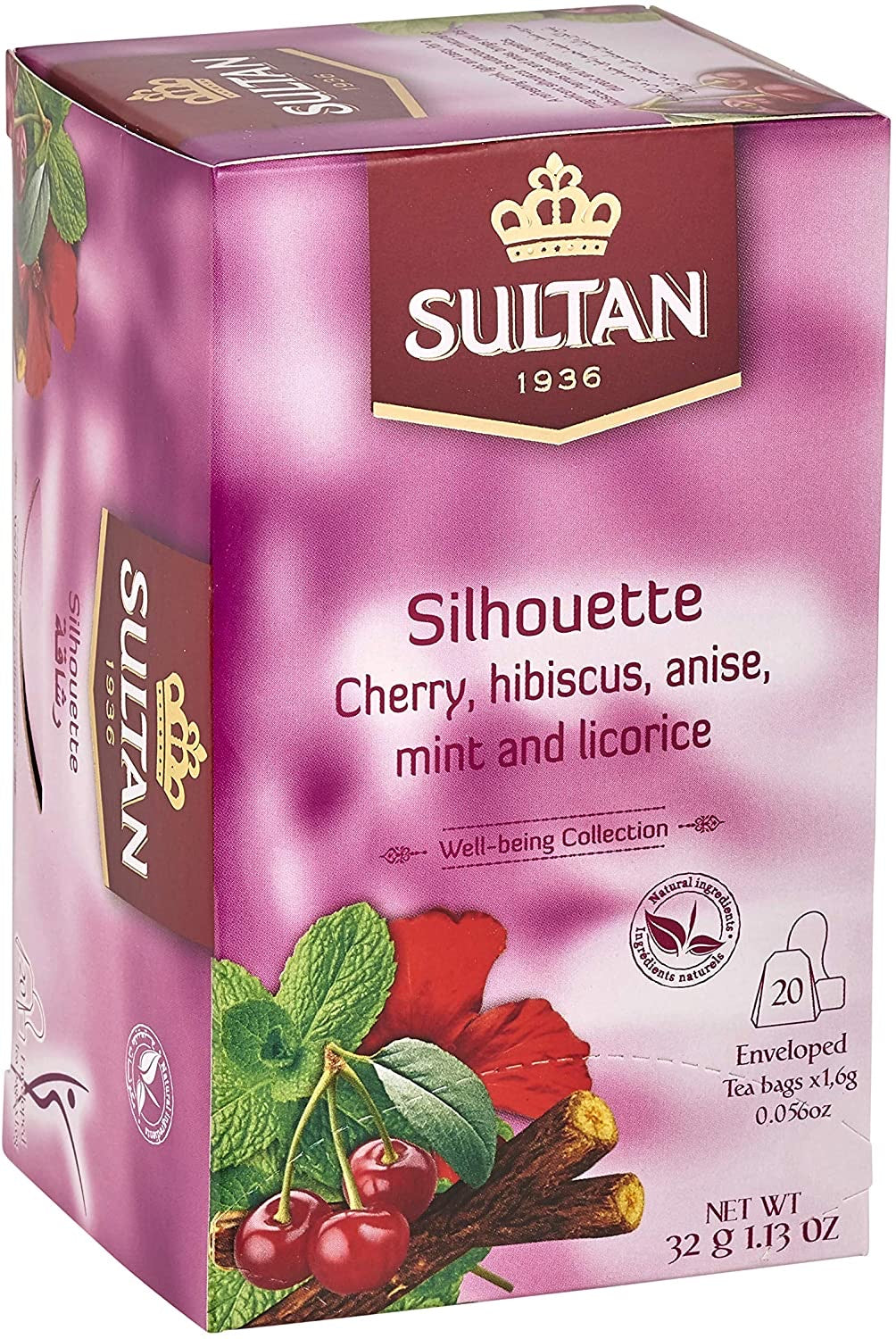 SULTAN Tisane Pure Natural Collection Hibiscus 20x bag