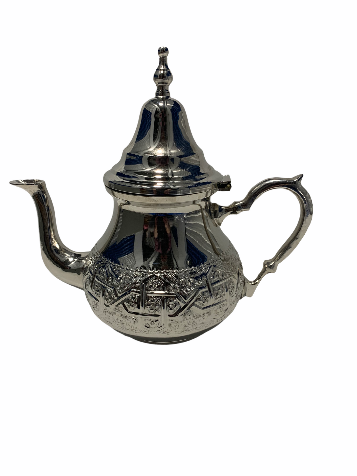 Teapot Moroccan hand crafted silver