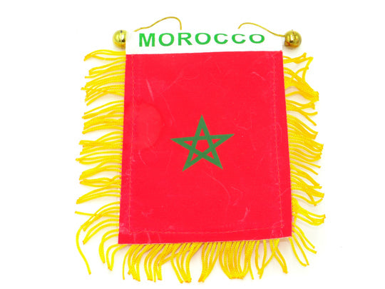 Morocco Mini flag Banner4x5in(10x12cm)