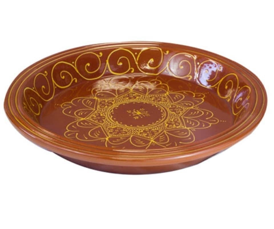 Kasriya Moroccan Clay Plate Guessaa 50 cm