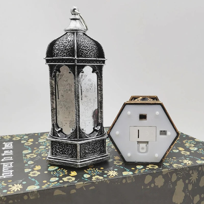 Eid Mubarak Light Mini Hanging Lantern (Silver Color)