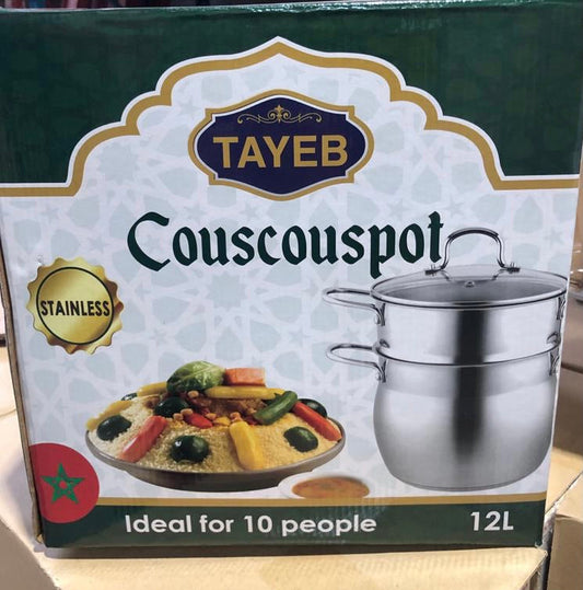 Couscousier Pot Stainless Steel Steamer TAYEB